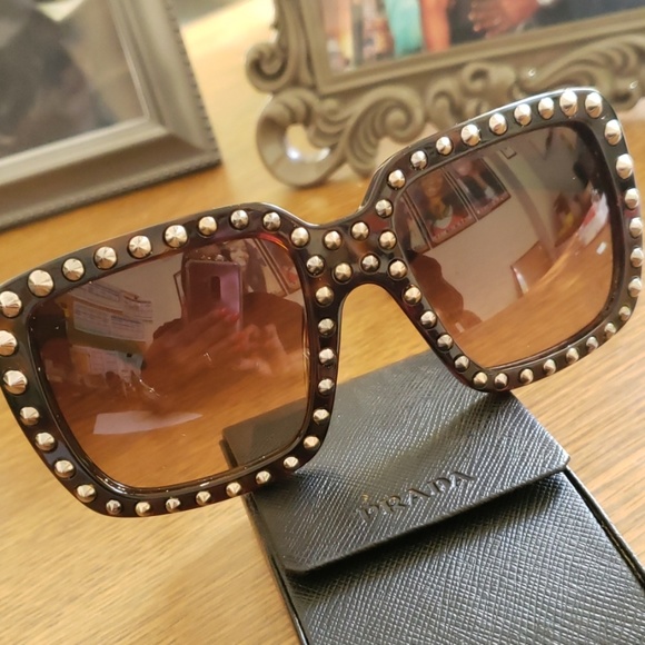 Prada Accessories - Prada Studded Sunglasses